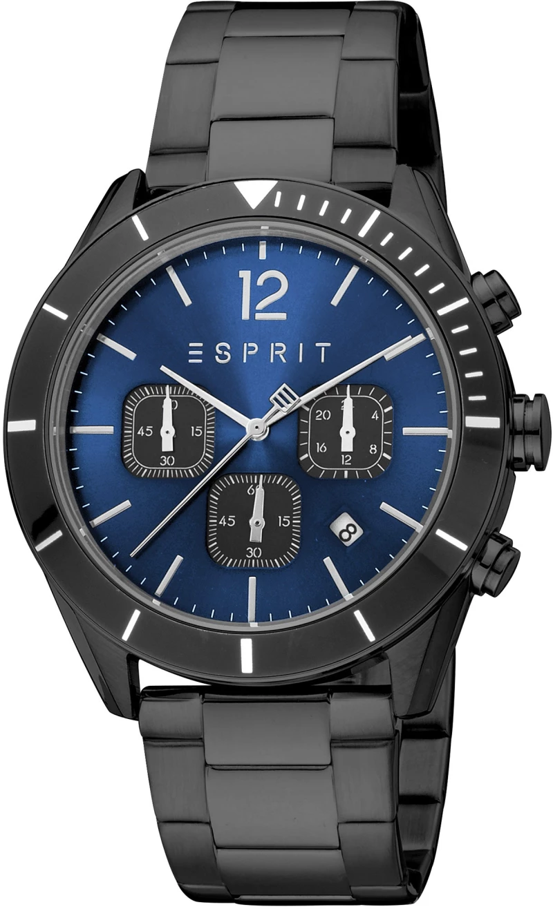 Esprit ES1G372M0075 Rob, Stainless Steel, Χρονογράφος, Με Μπρασελέ, TE, Μαύρο
