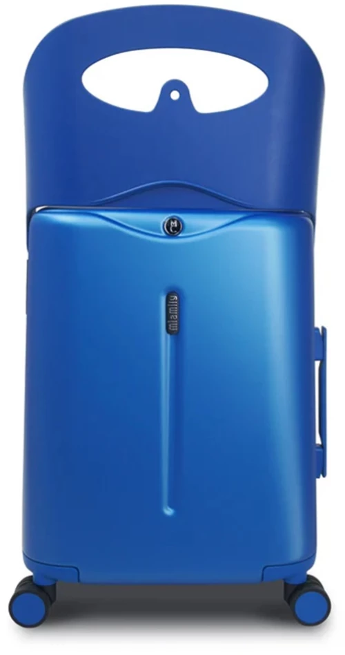 MiaMily Lug2018MB Carry on with Childseat, Polycarbonite/Polypropylene, Μικρή/Καμπίνας, Μπλε