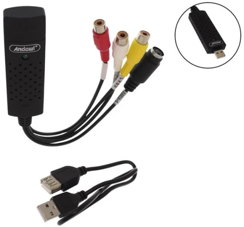 Andowl Αντάπτορας Video Capture για Laptop / PC και σύνδεση USB-A Q-HD31