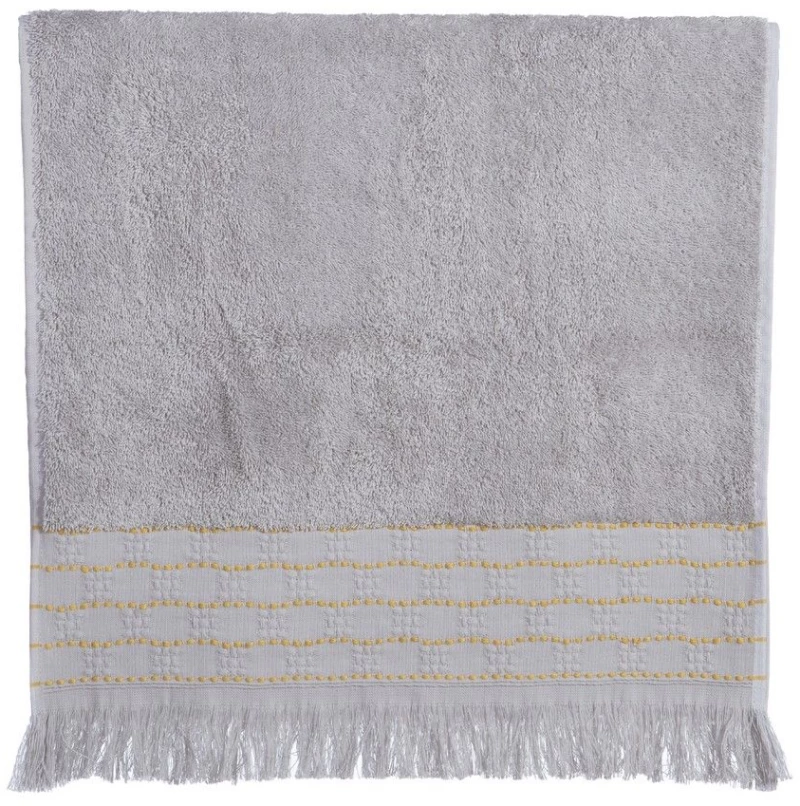 Πετσέτα Quantro Grey Nef-Nef Homeware Προσώπου 50x90cm 100% Βαμβάκι