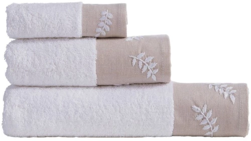 Πετσέτες Amaranta (Σετ 3τμχ) White Nef-Nef Homeware Σετ Πετσέτες 70x140cm 100% Βαμβάκι