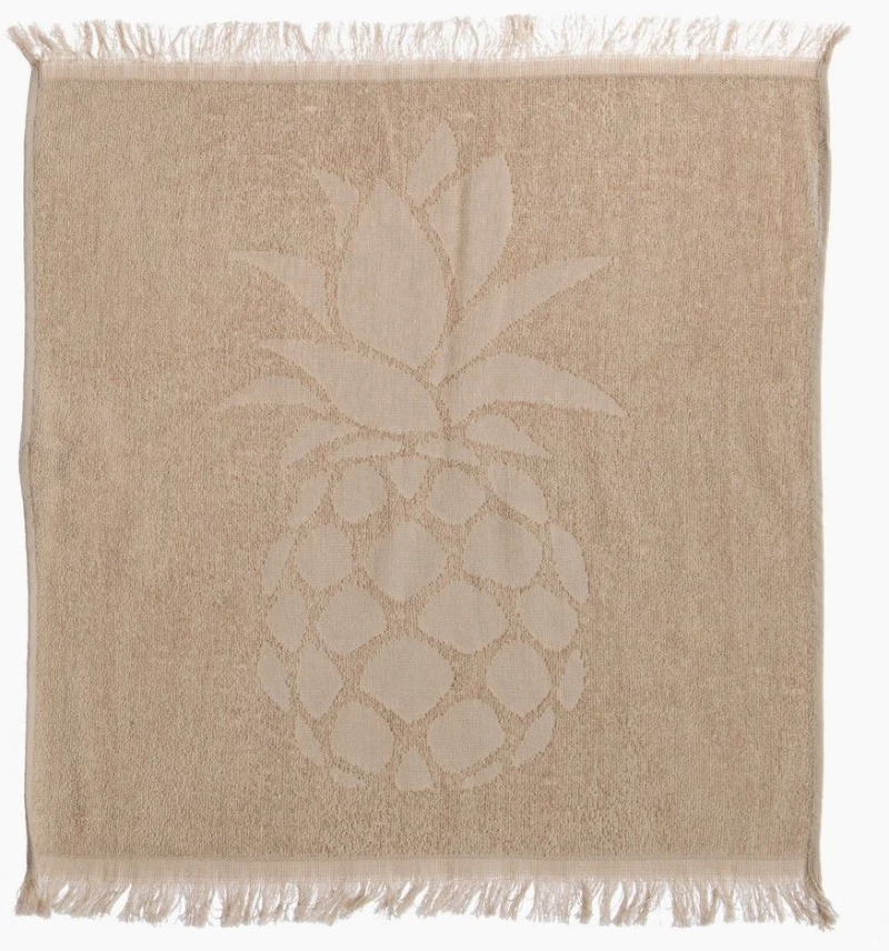 Ποτηρόπανο Pineapple Linen Nef-Nef Homeware 50x50cm 100% Βαμβάκι