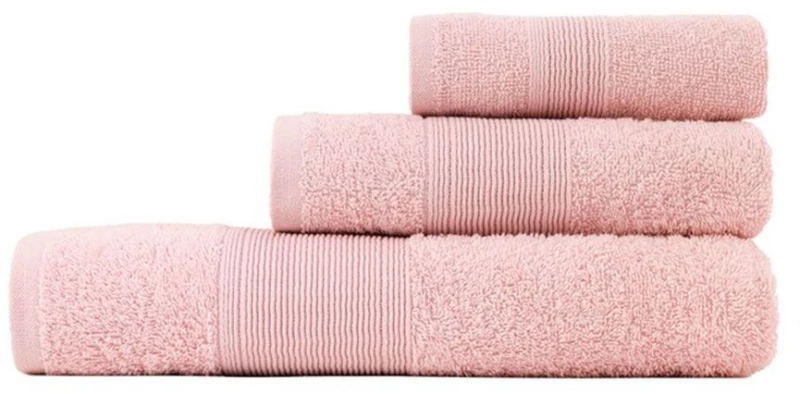 Πετσέτες Oasis (Σετ 3τμχ) Pink Nima Σετ Πετσέτες 70x140cm 100% Βαμβάκι
