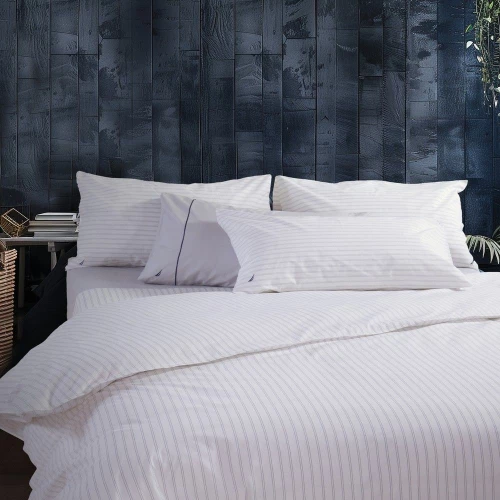 Σεντόνια Nau Coast (Σετ 4τμχ) Silver Nautica Διπλό 200x270cm 100% Βαμβάκι