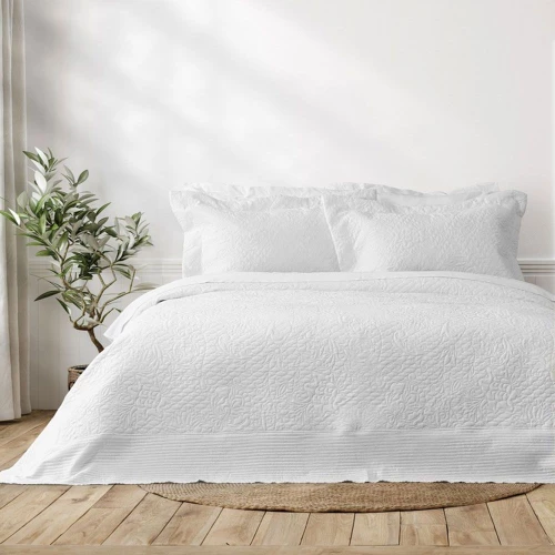 Κουβερλί Always (Σετ 3τμχ) White Nima King Size 240x260cm Microfiber