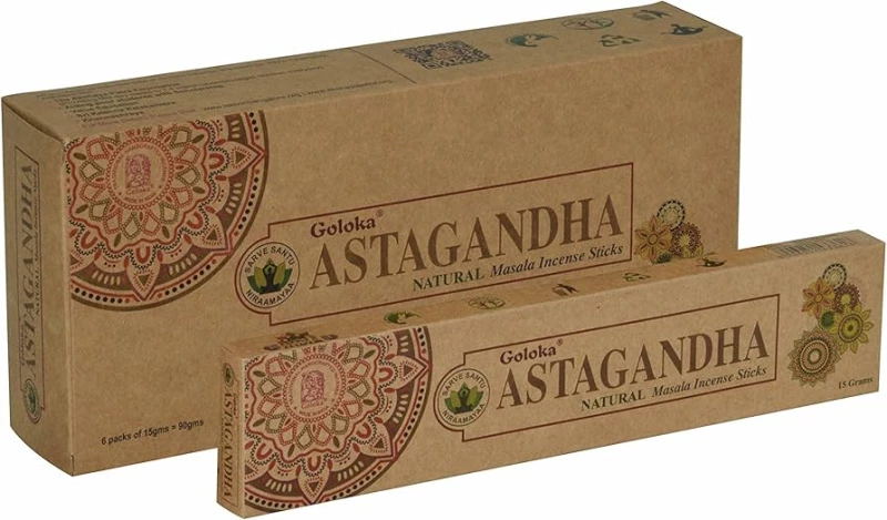 Aρωματικά Στικ Organic Astagandha Goloka Incense Sticks 15g