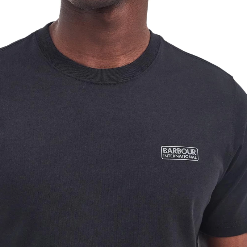 BARBOUR CHARGE LOGO T-SHIRT MEN BARBOUR INTERNATIONAL ΜΑΥΡΟ (MTS0141-BK71)