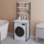 Έπιπλο πλυντηρίου Bobby Megapap χρώμα λευκό 67x60x178εκ.