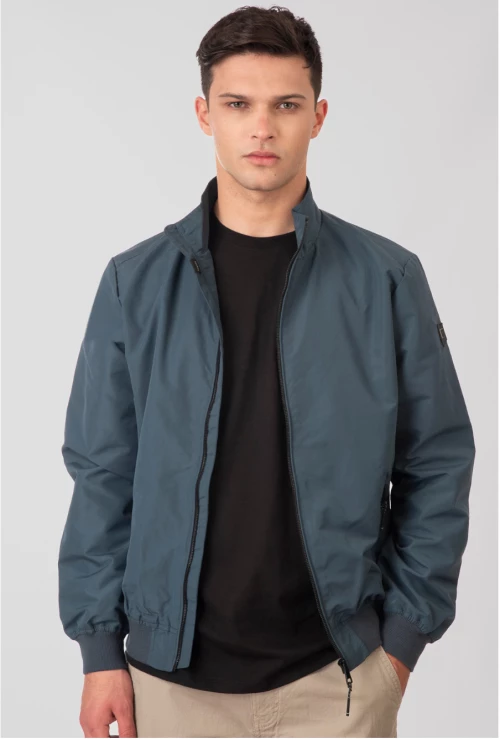 REBASE ΜΠΟΥΦΑΝ ΕΛΑΦΡΥ BOMBER 251RJK-2031 SMALT BLUE COLLECTION ΚΑΛΟΚΑΙΡΙ 2025