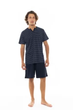 Ανδρική Καλοκαιρινή Πυτζάμα Ulisse - Stripe - V-NECK - Κοντό μανίκι - Cotton