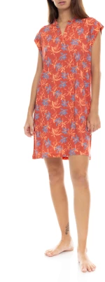 Γυναικείο Νυχτικό Pink Label - BLOOMING FLOWER - Viscose - Κοντό Μανίκι