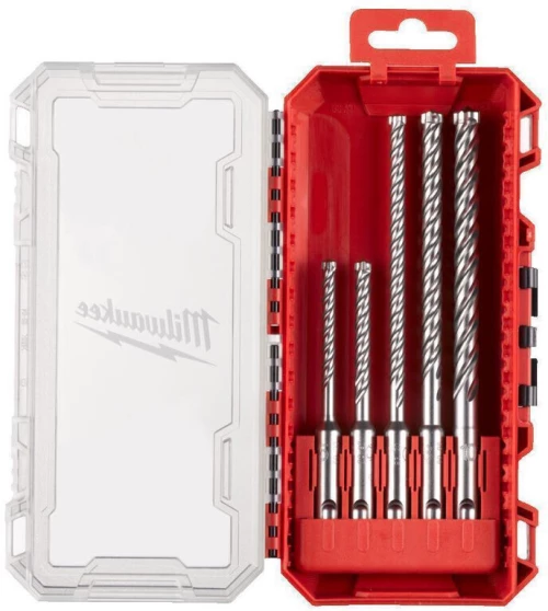 Milwaukee - Σετ τρυπάνια SDS-Plus 4 κοπών 5τμχ 4932498297