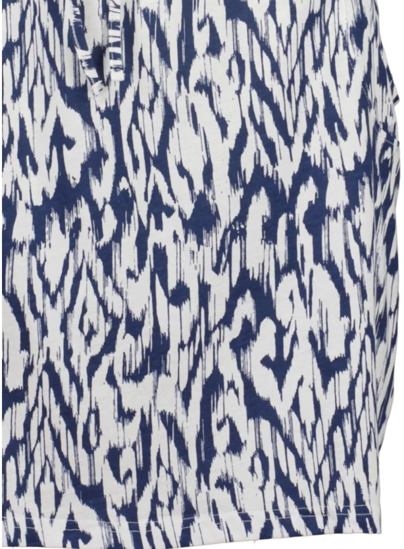 BLUE SEVEN Γυναικείο μπλέ animal print φόρεμα 151186-575