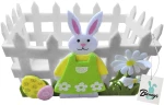 Καλάθι Τσόχινο Λαγός Περίφραξη 18x12x9cm Bunny's 931275