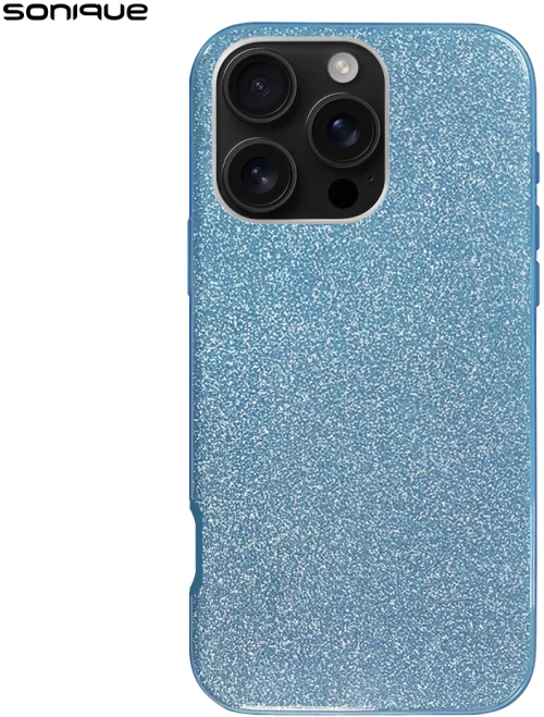 Θήκη Σιλικόνης Sonique Shiny Apple iPhone 16 Pro Max Γαλάζιο