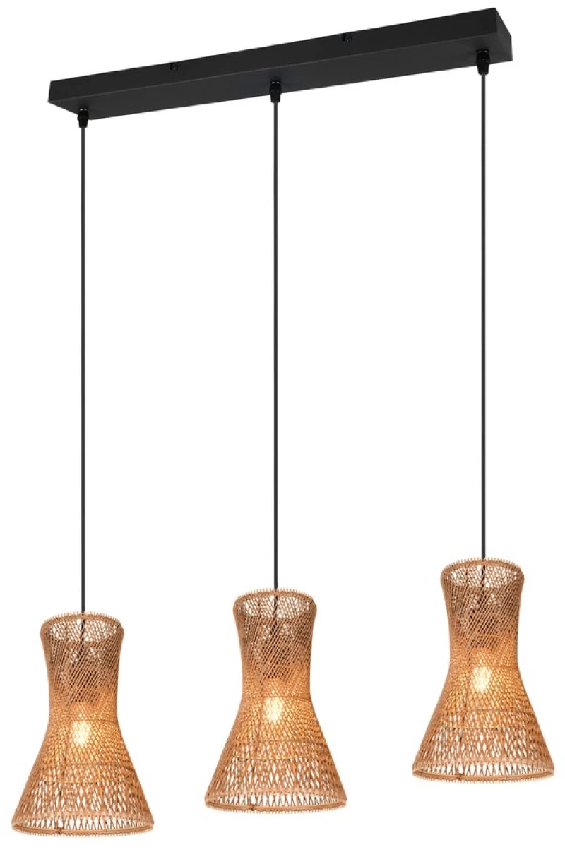 Φωτιστικό Κρεμαστό Reality Lighting -RL BIJOU R31833026 Μαύρο Ματ (Black Mat)