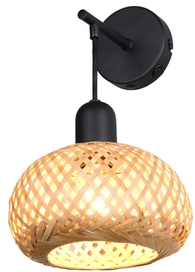 Φωτιστικό Επίτοιχο Reality Lighting -RL LEONIE R21871736 Μαύρο Ματ (Black Mat)