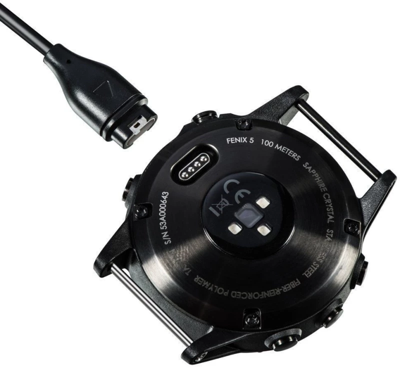 Tactical® Καλώδιο Φόρτισης για Garmin Fenix 5/ 5S/ Forerunner 935 to Type-C- Μαύρο