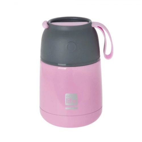 Ecolife® Βρεφικό Θερμός Φαγητού 450ml-Baby Pink
