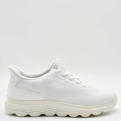Sneakers Γυναικεία Geox D.Spherica Plus.A D557MA 06KBC C1000 σε λευκό ύφασμα