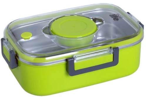 Ecolife Φαγητοδοχείο 850ml Ανοξείδωτο Διπλού Τοιχώματος Πράσινο 33-BO-9052