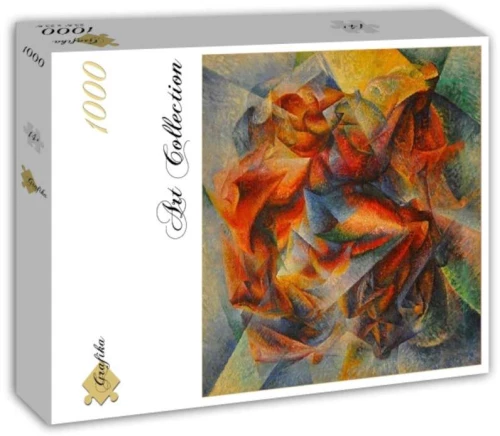 Grafika-T-02219-Umberto Boccioni: Dinamismo di un ciclista è un dipinto, 1913-Puzzle 1000 pieces