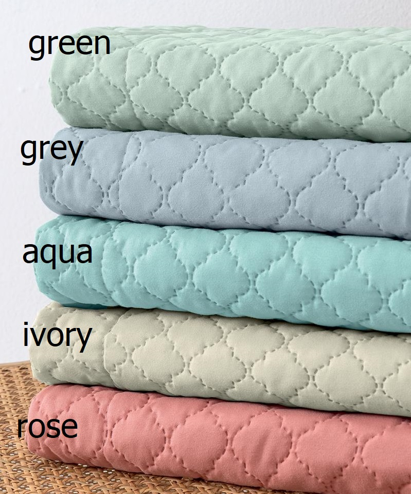 Κουβέρλί Σετ Υπέρδιπλο (220x240) Jenn/2 Green microfiber Palamaiki