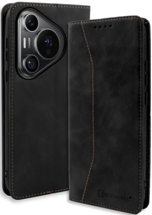 Θήκη Πορτοφόλι - Huawei Pura 70 Pro / Pura 70 Pro Plus - Bodycell Book Case - Black (5206015075131)