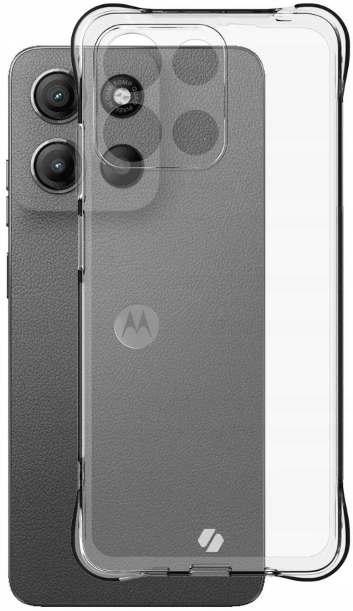 Θήκη Motorola Moto G15 / G15 Power Spacecase Anti-Shock Διάφανη Σιλικόνης 1mm - Clear (5905719117825)