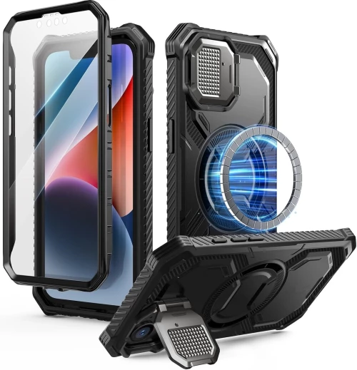 Θήκη iPhone 16e Supcase i-Blason Armorbox Mag Ανθεκτική με MagSafe & Μεταλλικό Κάλυμμα για την Κάμερα - Black (843439157026)