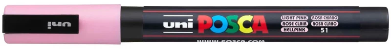 POSCA ΜΑΡΚΑΔΟΡΟΣ PC-3M 0.9-1.3mm - ΑΝΟΙΚΤΟ ΡΟΖ (#PC-3M(E)-LIGHT PINK)
