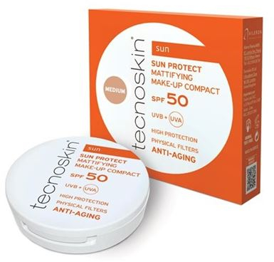 Tecnoskin Sun Protect Αντηλιακή Πούδρα Προσώπου SPF50 Medium 10gr