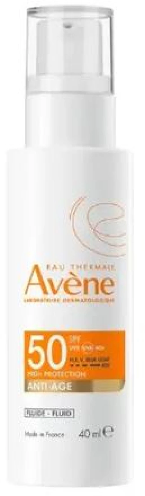 AVENE Avène Eau Thermale Fluid Anti-Age Αντηλιακή Κρέμα Προσώπου SPF50, 40ml