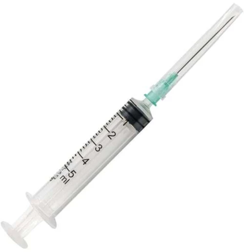 NIPRO Syringe Σύριγγα Με Βελόνα 5ml 21G 100 Τεμάχια