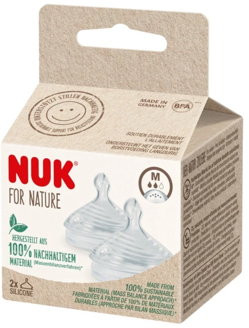 NUK Θηλή Σιλικόνης For Nature Medium 2 Tεμάχια 10.124.026