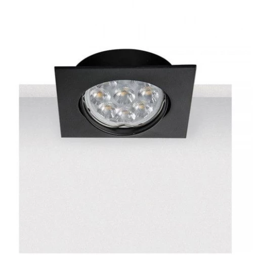 Χωνευτό Φωτιστικό Οροφής 8,5cm GU10 50W IP20 Zambelis S014 Μαύρο