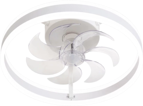 Ανεμιστήρας Οροφής PRCF-80609 20'' 50εκ. Με Τηλεχειριστήριο 1Φως LED 7 Φτερά Λευκός 800609 PRIMO 800609