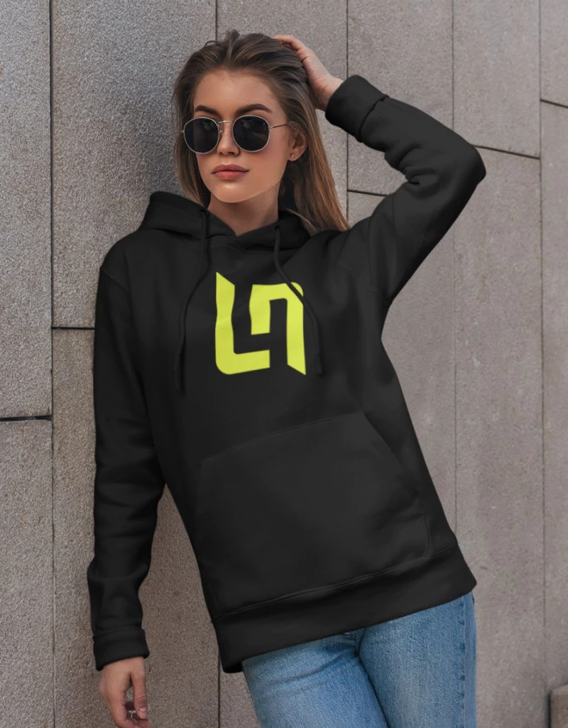 Lando Norris Logo W Φούτερ με Κουκούλα - BLACK