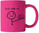 "PLZ USE IT" Κεραμική Κούπα - White