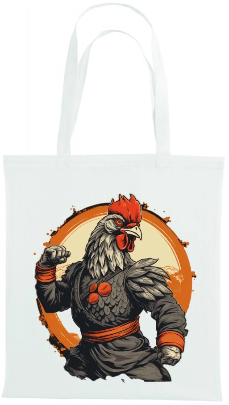 Τσάντα Αγοράς Karate Rooster - Black