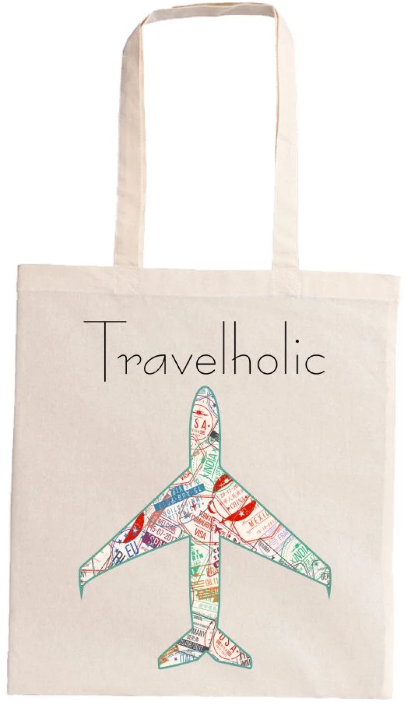 Τσάντα Αγοράς Travelholic - Natural