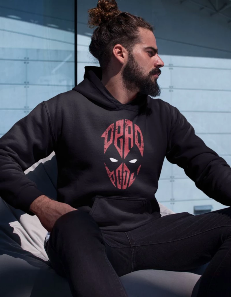 Deadpool Φούτερ με Κουκούλα (Replica) - RED