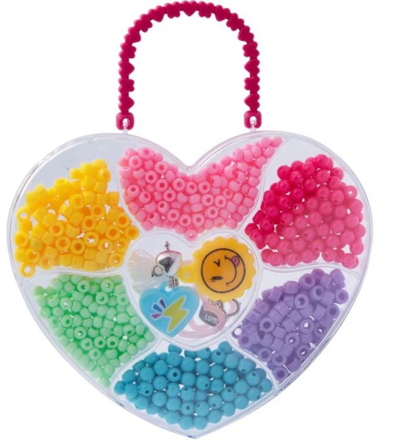 Luna Toys Χάντρες Σε Κουτί Τσαντάκι 3 Σχέδια