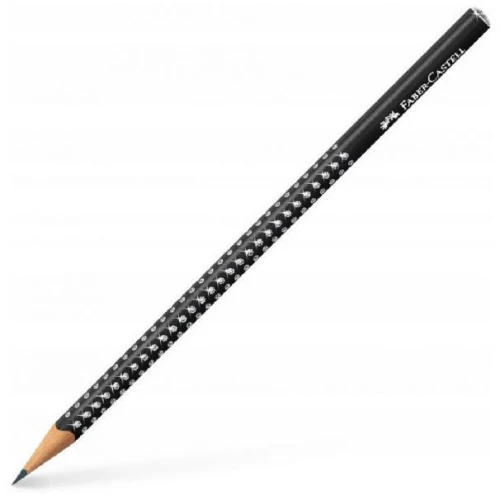 Faber Castell Μολύβι Grip Sparkle Metallic Black