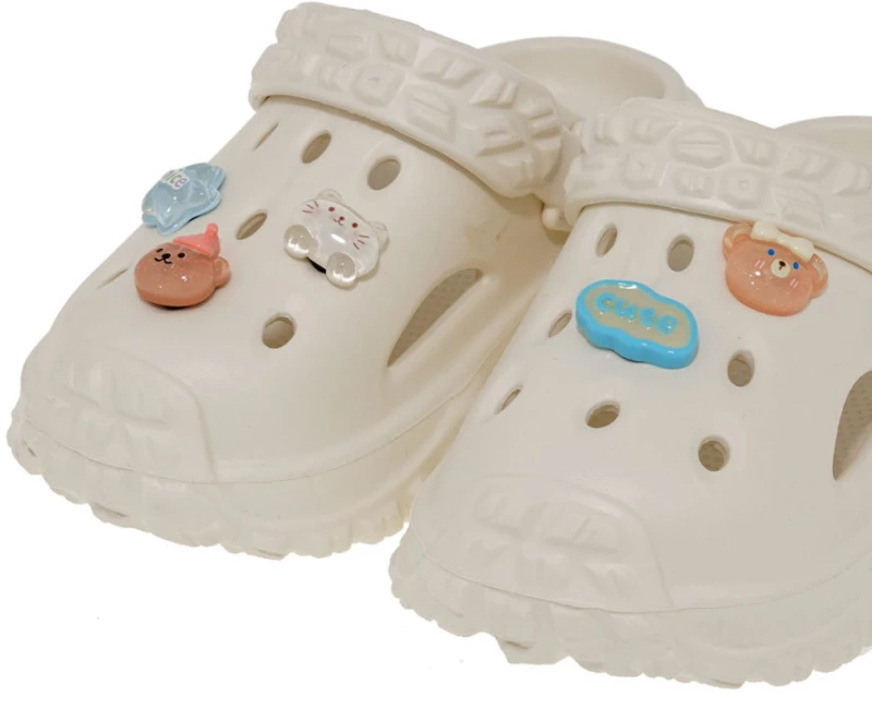 Παιδικά Clogs Exe Kids Off White UA7005861411 με Δώρο Διακοσμητικά Κουμπάκια