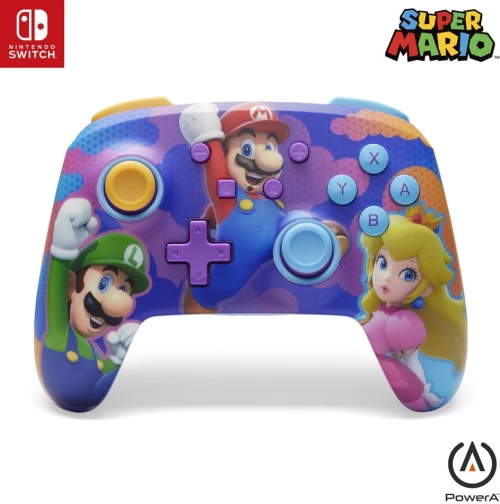 PowerA Enhanced Wireless Controller - Color Splash Heroes Nintendo Switch) / Nintendo Switch