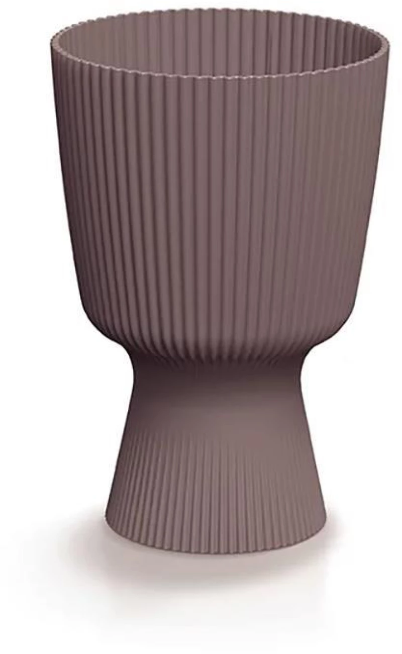 Γλάστρα - κασπώ Milly Round καφέ Y21,5 x Φ14,6εκ.