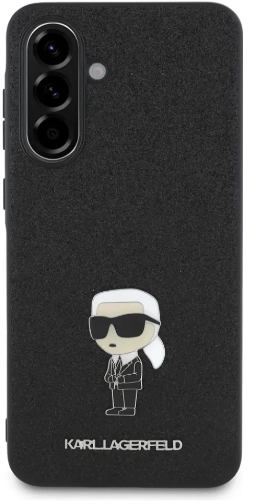 Karl Lagerfeld Θήκη Fixed Glitter Ikonik Logo Metal Pin Samsung Galaxy A36 5G Ikonik Logo