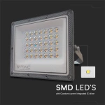 V-TAC 100W SMD LED Spotlight  LED σκούρο γκρι χρώμα CCT 3in1 IP65