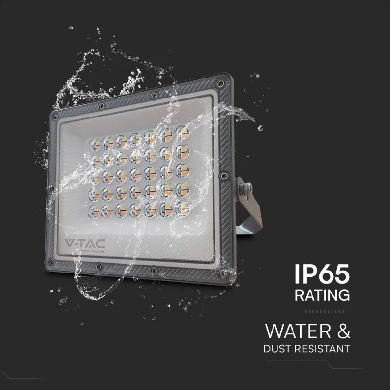 V-TAC 100W SMD LED Spotlight  LED σκούρο γκρι χρώμα CCT 3in1 IP65